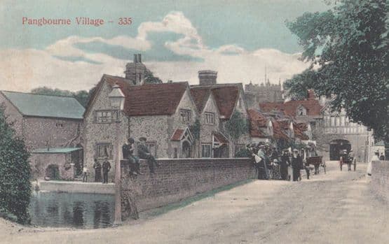 Wall Gathering At Pangbourne Troublesome Children & Parents Meeting Old Postcard