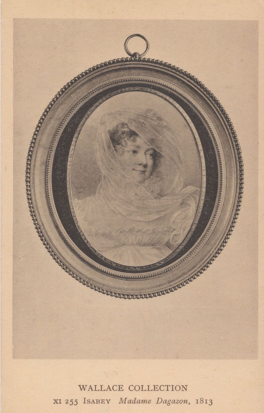 Wallace Collection Isabey Madame Dagazon Painting Postcard