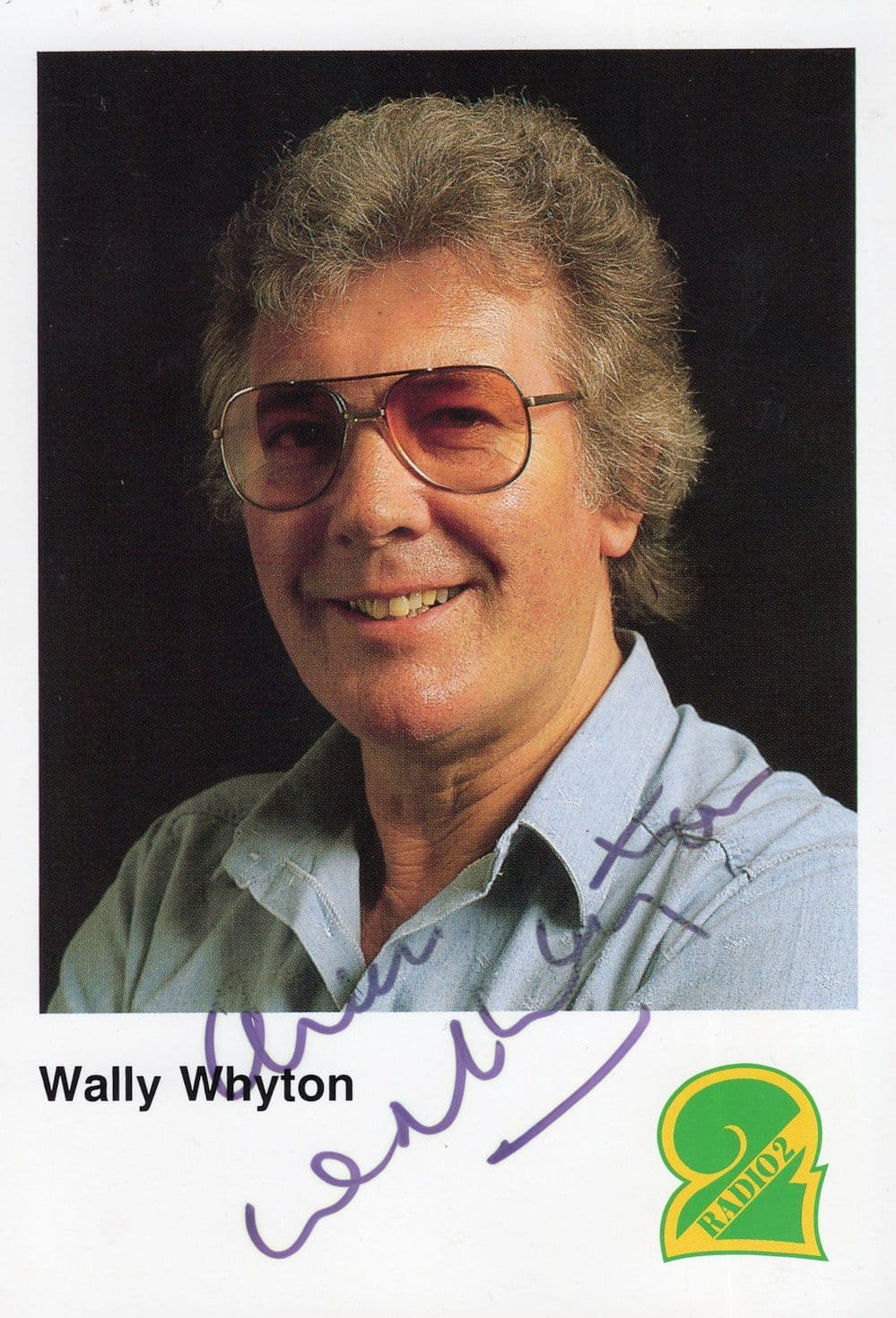 Wally Whyton Radio 2 DJ Vintage Hand Signed BBC Photo