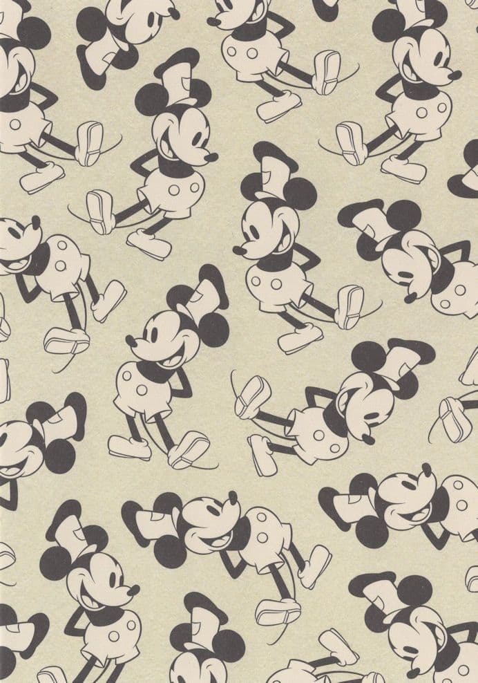 Walt Disney Mickey Mouse Top Hat Old Artist Sketch Sheet Postcard