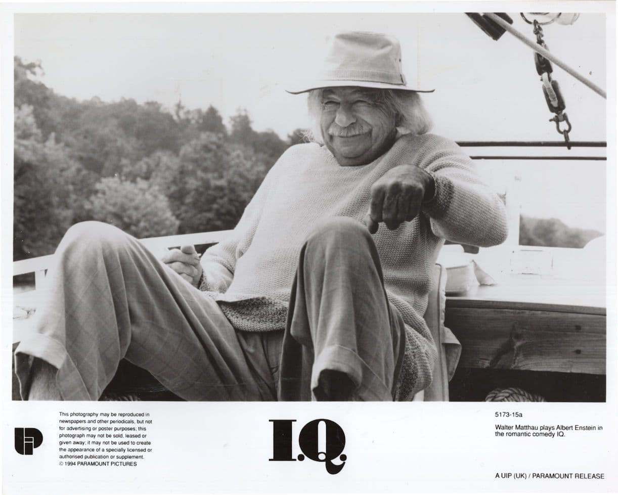 Walter Matthau in IQ Film as Albert Einstein Monochrome Press Photo