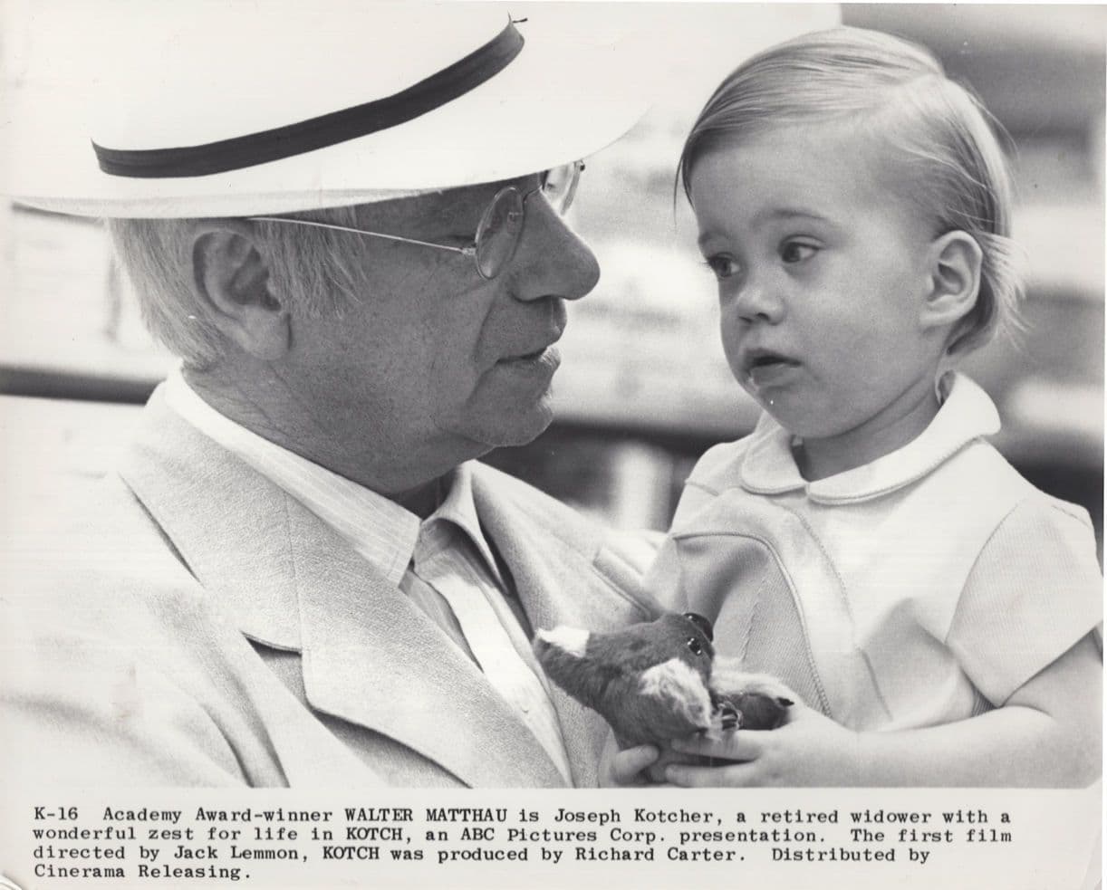 Walter Matthau in Kotch Film Jack Lemmon Monochrome Photo