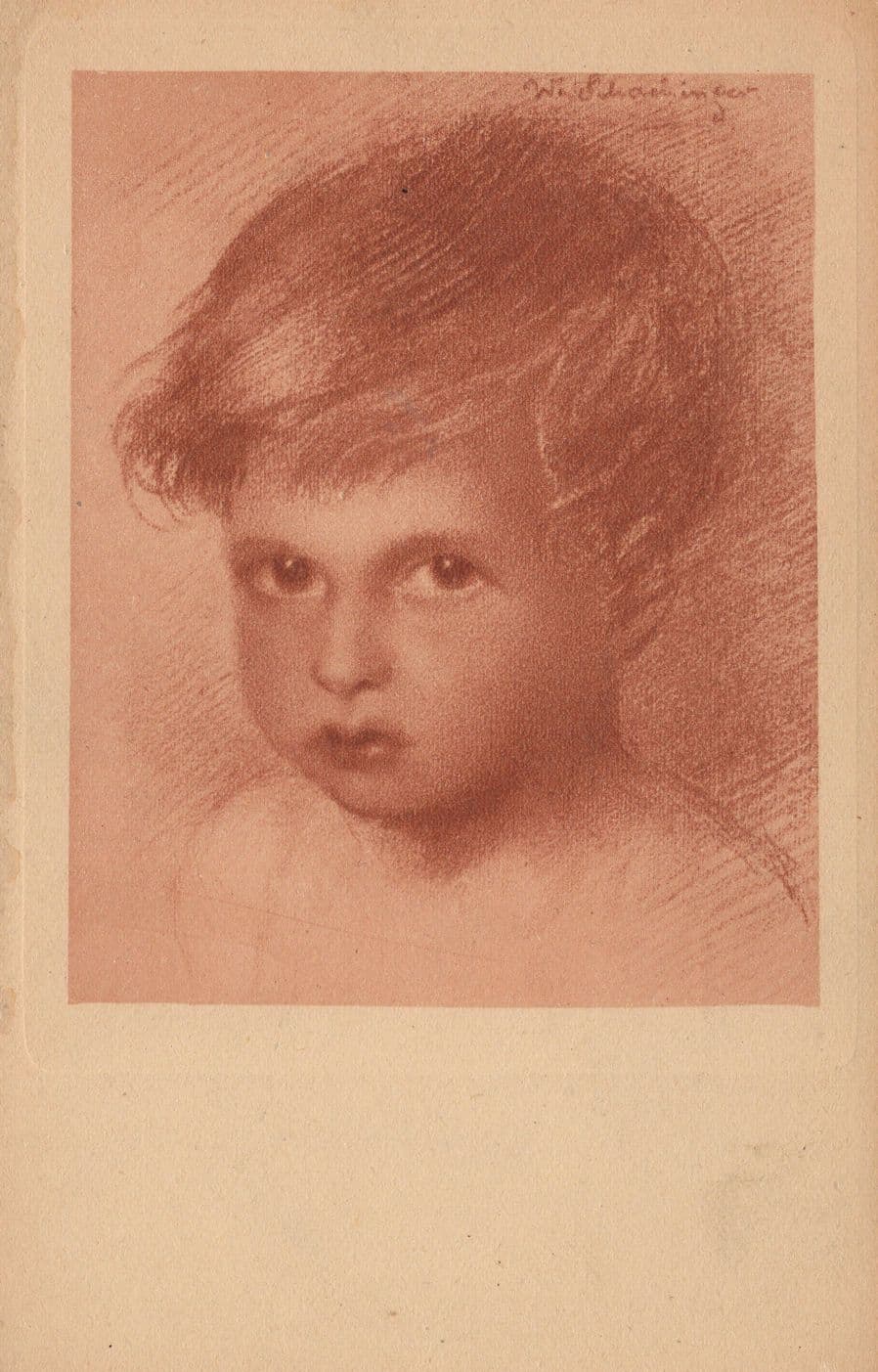 Walter Schachinger 193 Portrait A Young GarÔøΩon Painting Postcard