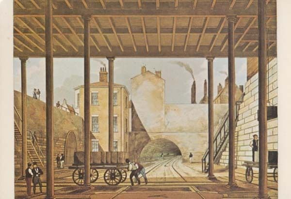 Wapping Warehouses End Of Railway Line Station Liverpool Train Postcard