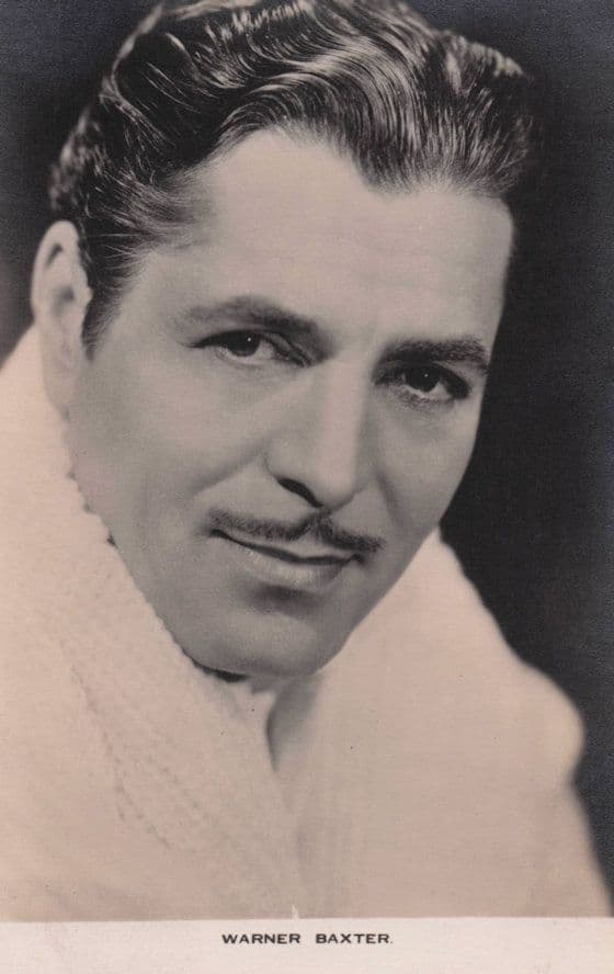 Warner Baxter Actor Film Weekly Vintage Real Photo Postcard