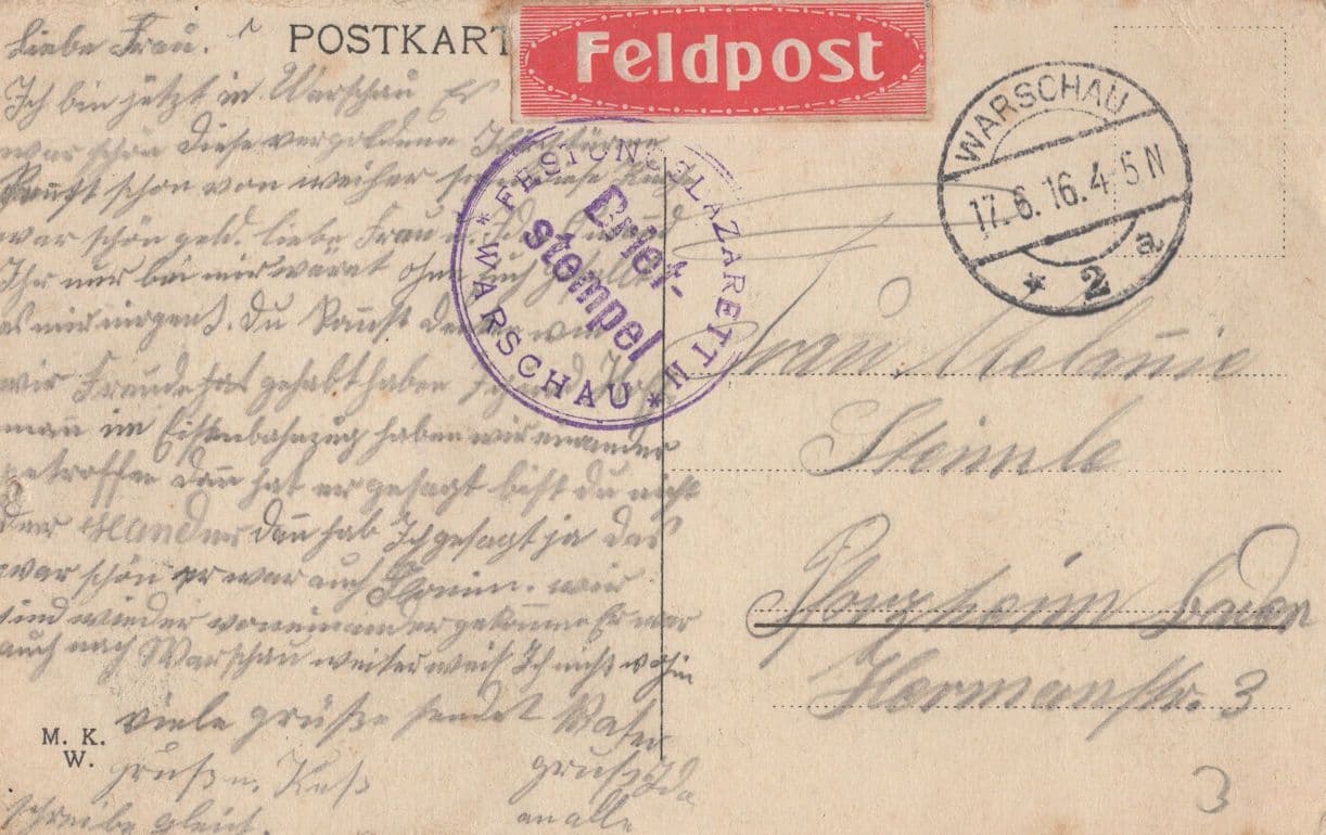 Warszawa Cerkiew Poland German Polish Military 1916 WW1 Postcard