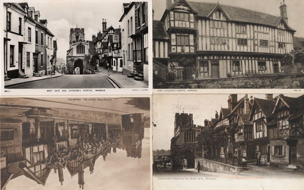 Warwick Hospital 4x Antique Postcard s incl Real Photo