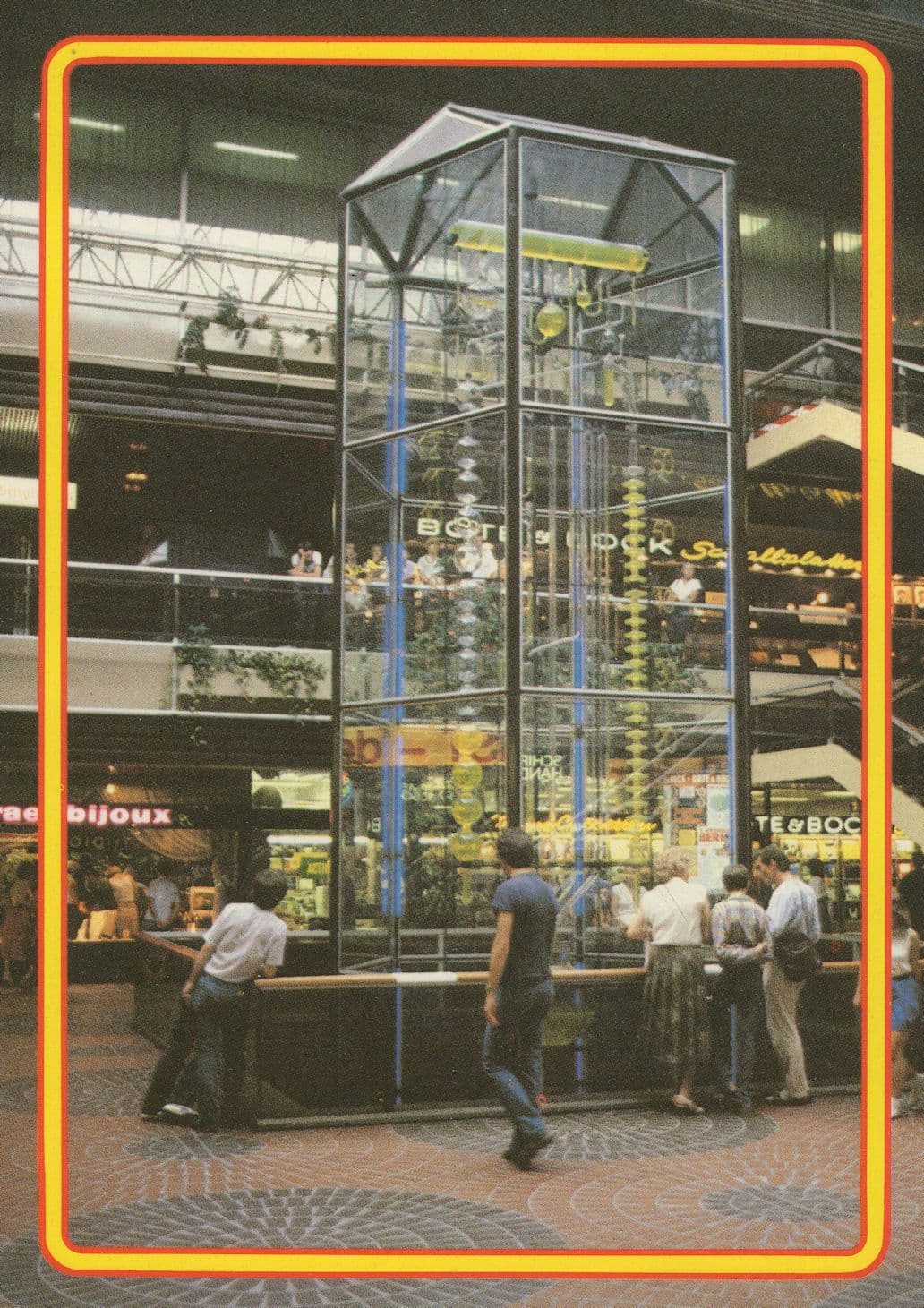 Wasseruhr In Congress Centrum Germany Precinct Glass Postcard