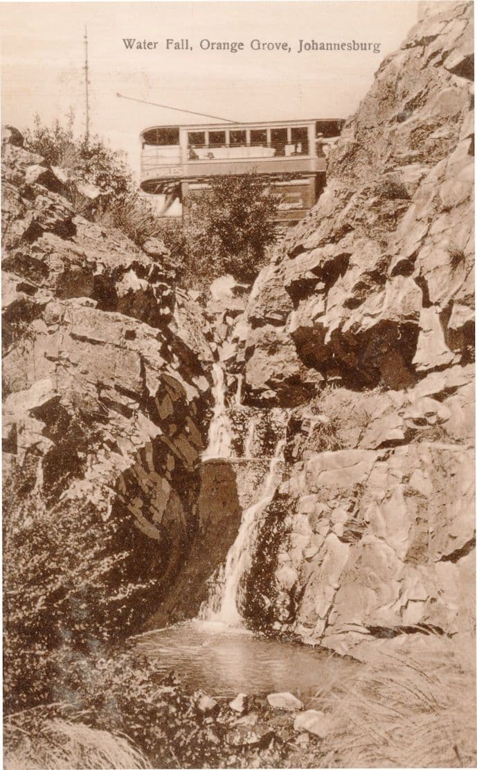 Water Fall Observation Orange Grove Point Car Johannesburg South Africa Postcard