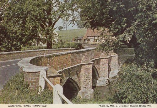 Waterend Hemel Hempstead Herts Hertfordshire Womens Institute Postcard