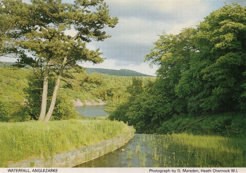 Waterfall at Anglezarke Lancashire Postcard