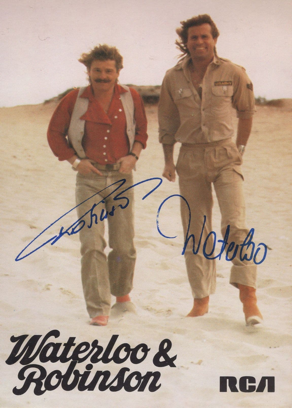 Waterloo & Robinson RCA Records LP Vintage Printed Signed Photo