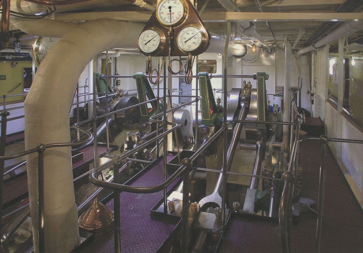 Waverleys Ship Paddle Steamer Pressure Gauges Expansion Postcard