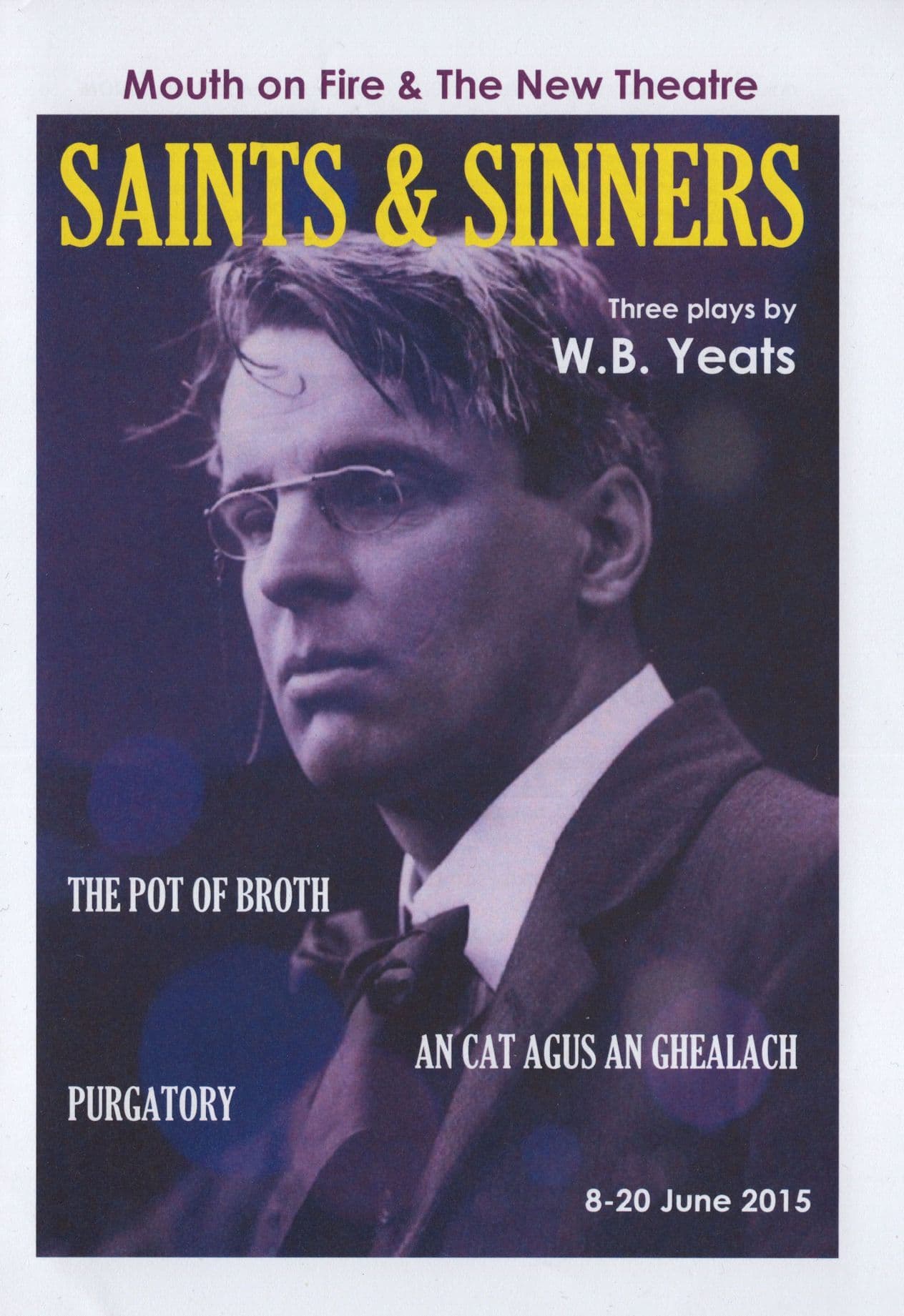 WB Yeats The Pot Of Broth Purgatory Irish Dublin Theatre Programme