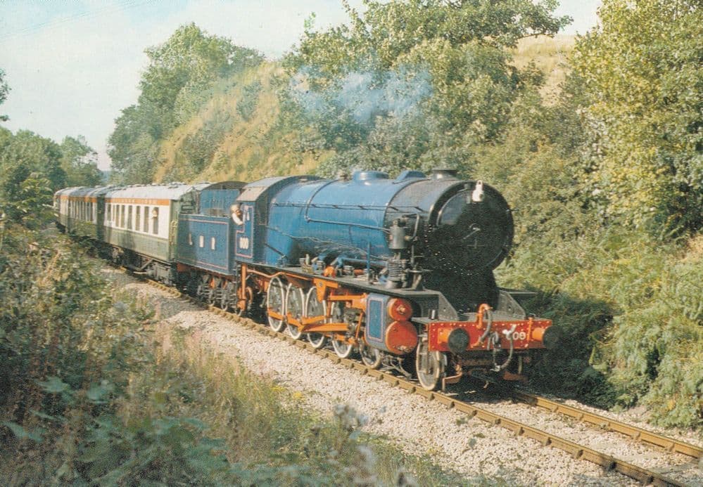 WD Austerity no 600 Gordon Bulmers Cider Train Foley Park Postcard