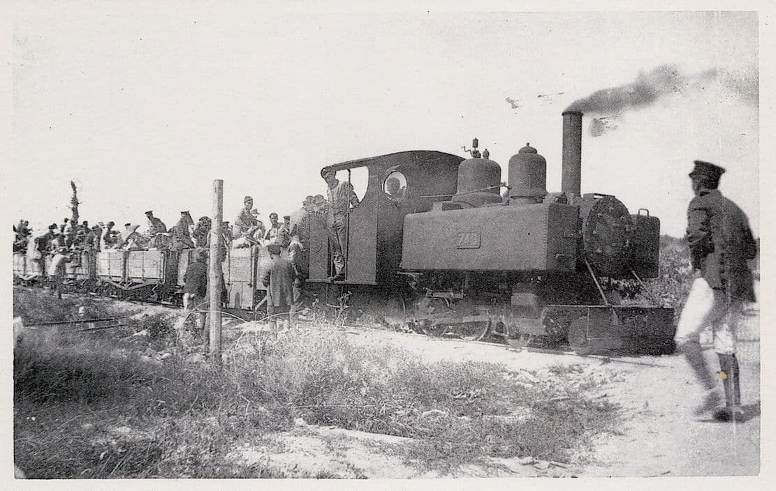 WDLR Baldwin 4-6-0T Military Train Army Railway War Department Postcard