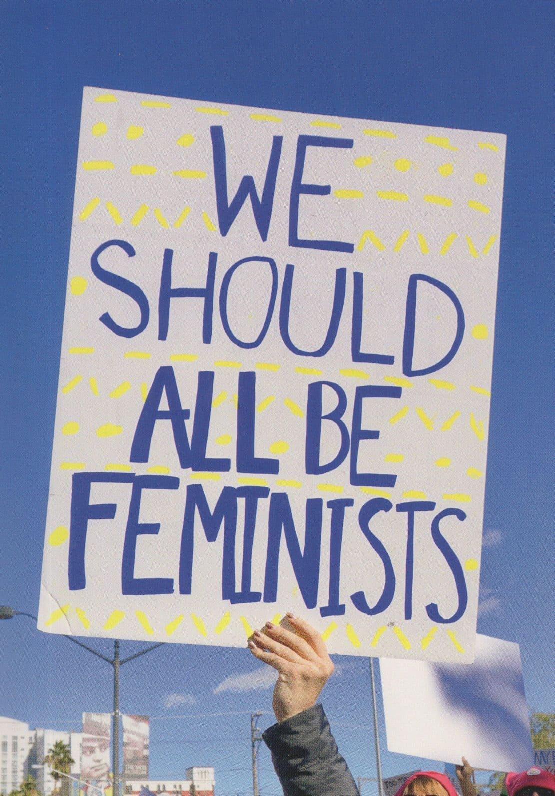 We Should All Be Feminists Feminism March Politics Postcard