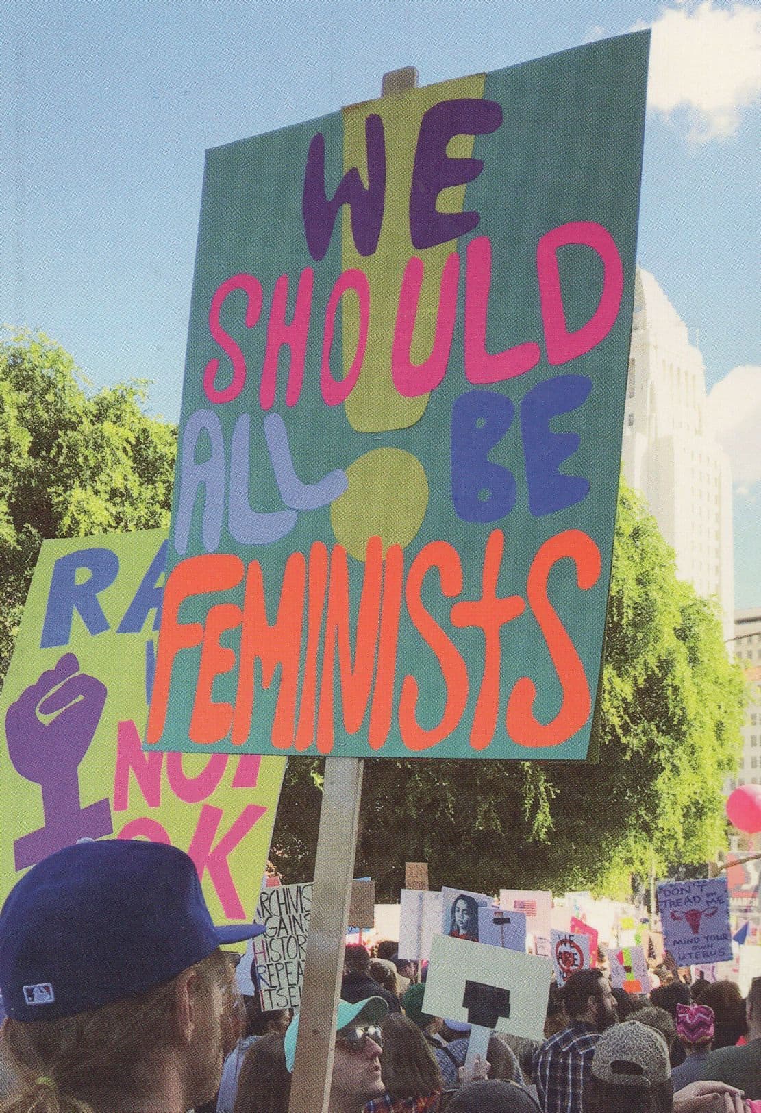 We Should All Be Feminists Political March Rally Politics Postcard
