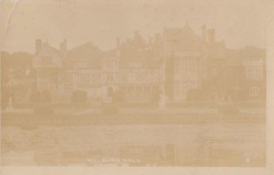 Welburn Hall near Kirbymoorside Antique Real Photo Postcard