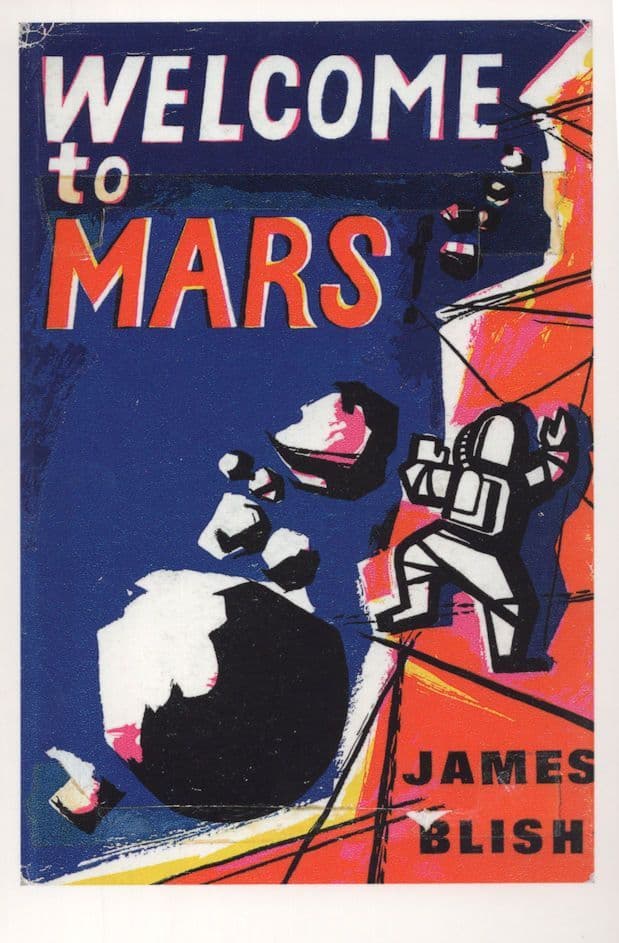 Welcome To Mars James Blish 1967 Book Postcard