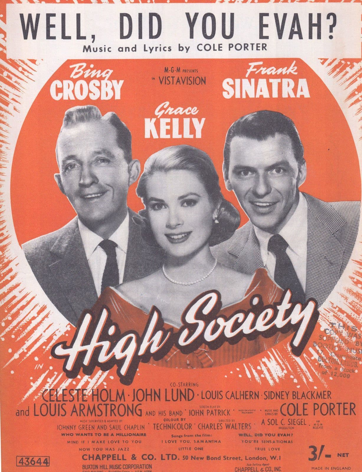 Well Did You Evah Frank Sinatra 1950s Sheet Music