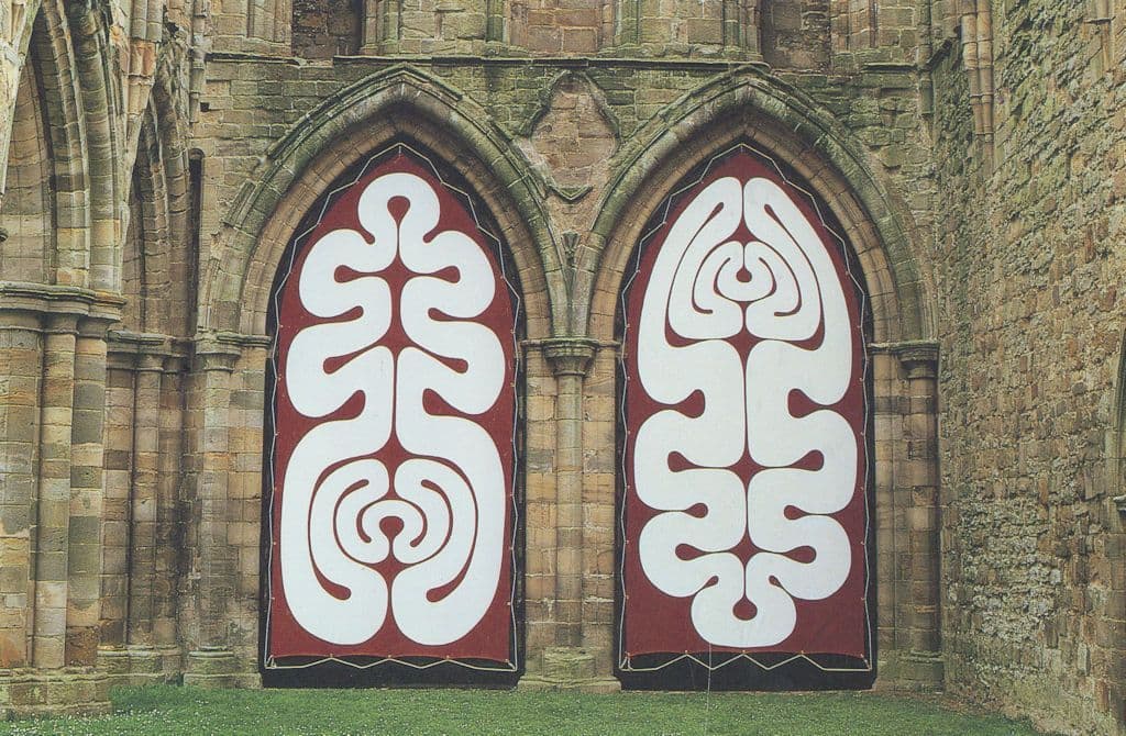Wenlock Priory at Diptych Shropshire Painting Postcard