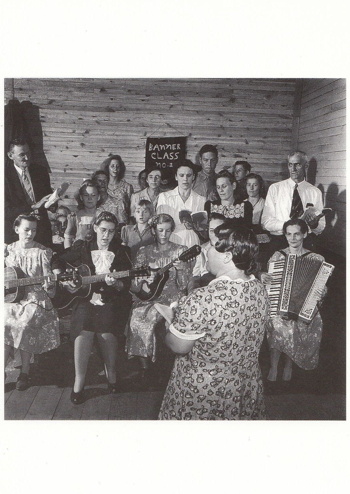 West Virginia Singing Post WW2 Appalachian Revival Meeting Postcard