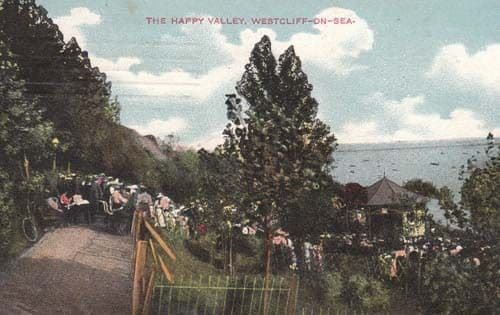 Westcliff Happy Valley Westcliffe On Sea Essex Antique Postcard