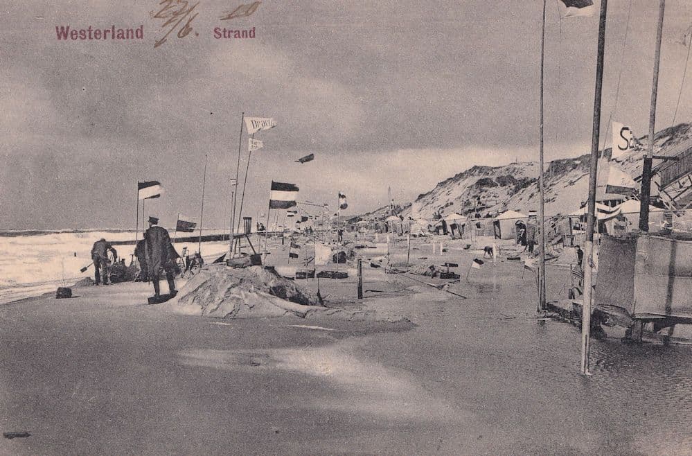 Westerland Strand German Antique Postcard