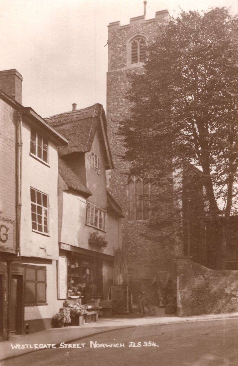 Westlegate Street Norwich Antique Jarrolds Postcard
