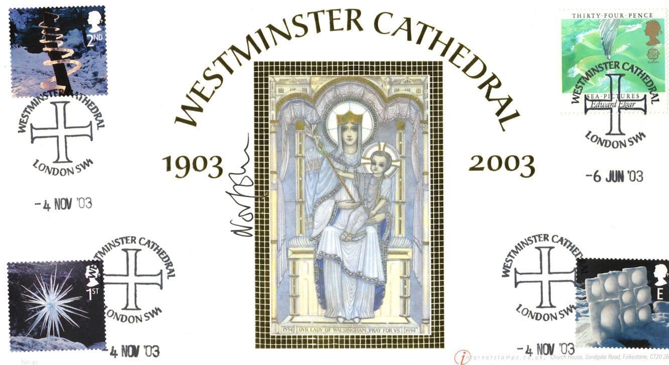 Westminster Cathedral Father Mark Langham LTD TO 250 Hand Signed FDC