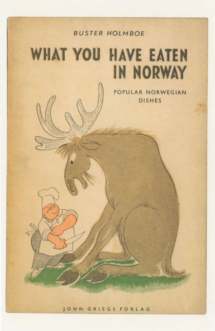 What Have You Eaten In Norway Norwegian Dishes 1954 Book Postcard