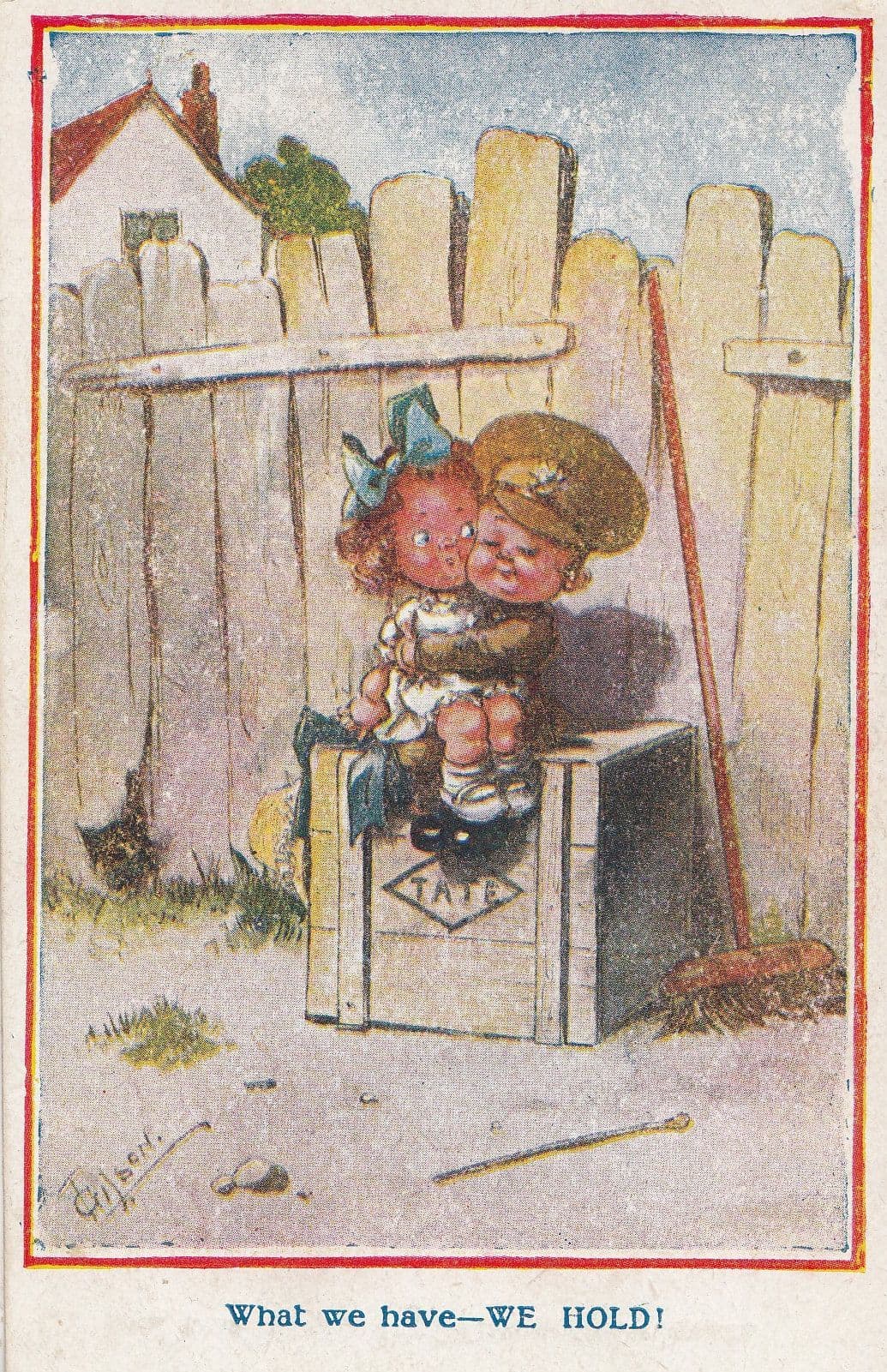 What We Have We Hold Military Comic Postcard