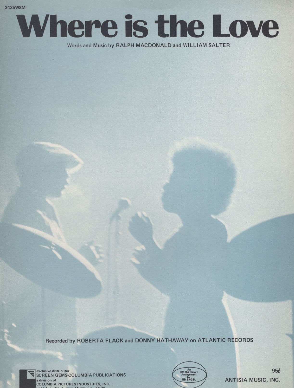 Where Is The Love Roberta Flack Donny Hathaway Sheet Music