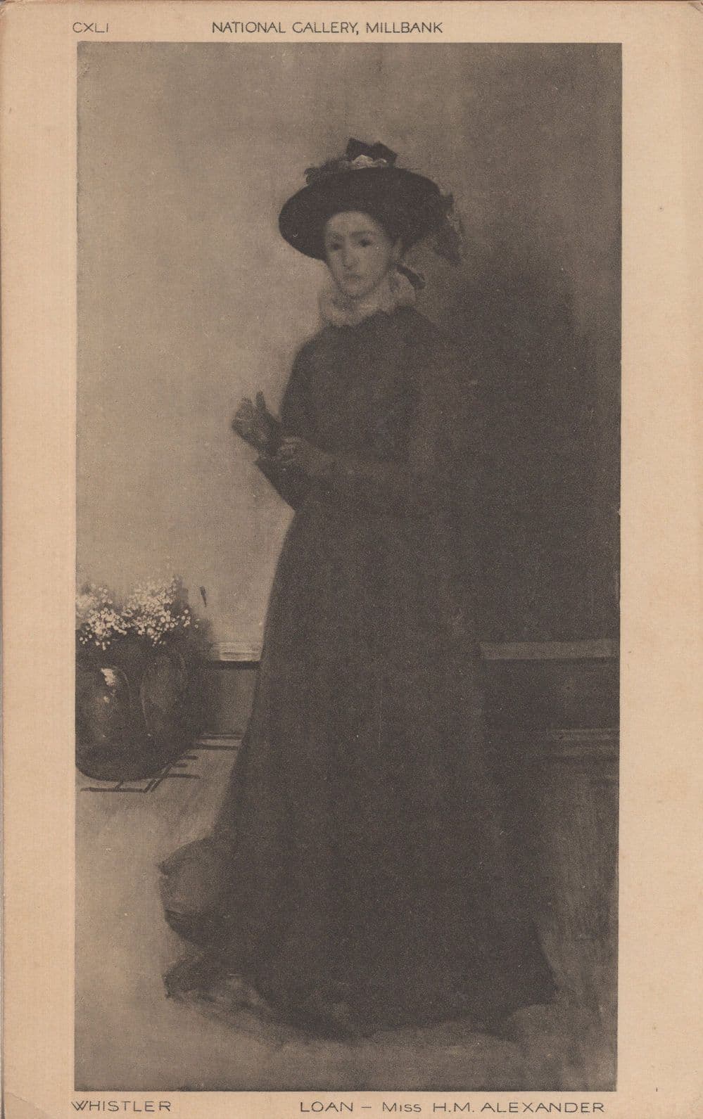 Whistler Loan National Gallery Miss Alexander Old Painting Postcard