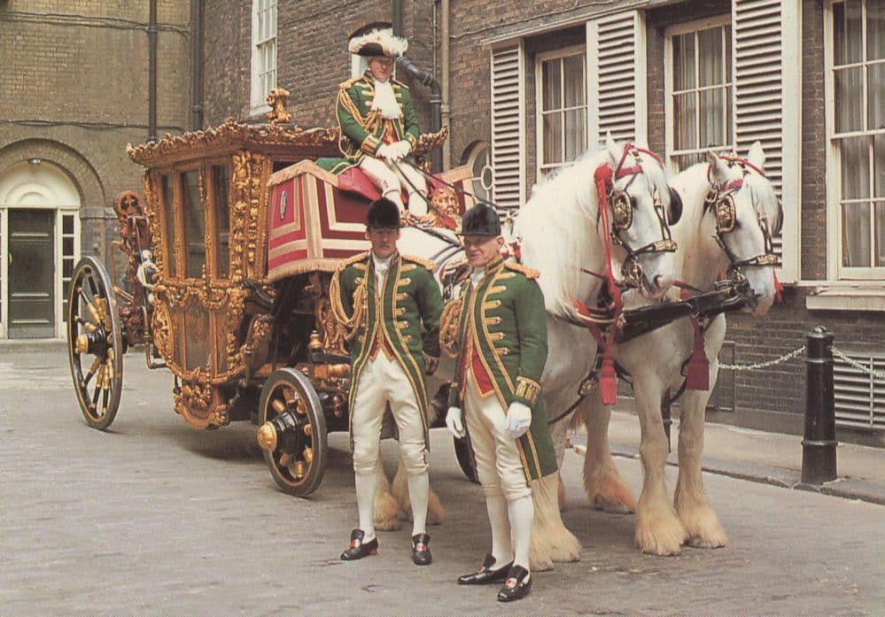 Whitbread Shires Pulling Speaker of House Of Commons Postcard