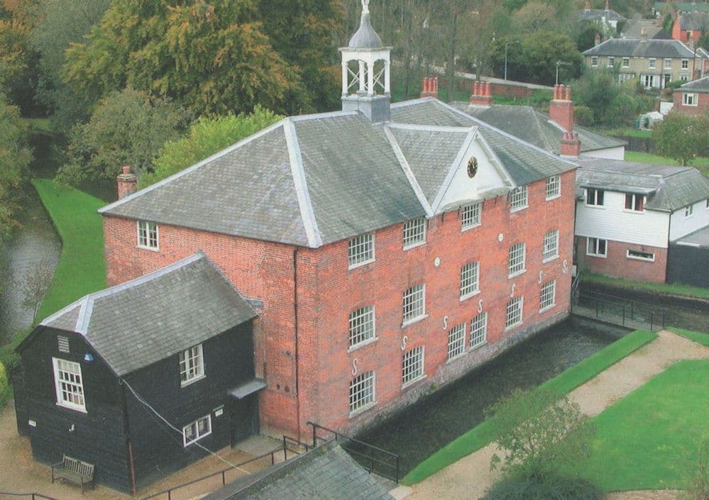 Whitchurch Hampshire Silk Mill Spectacular Aerial Postcard