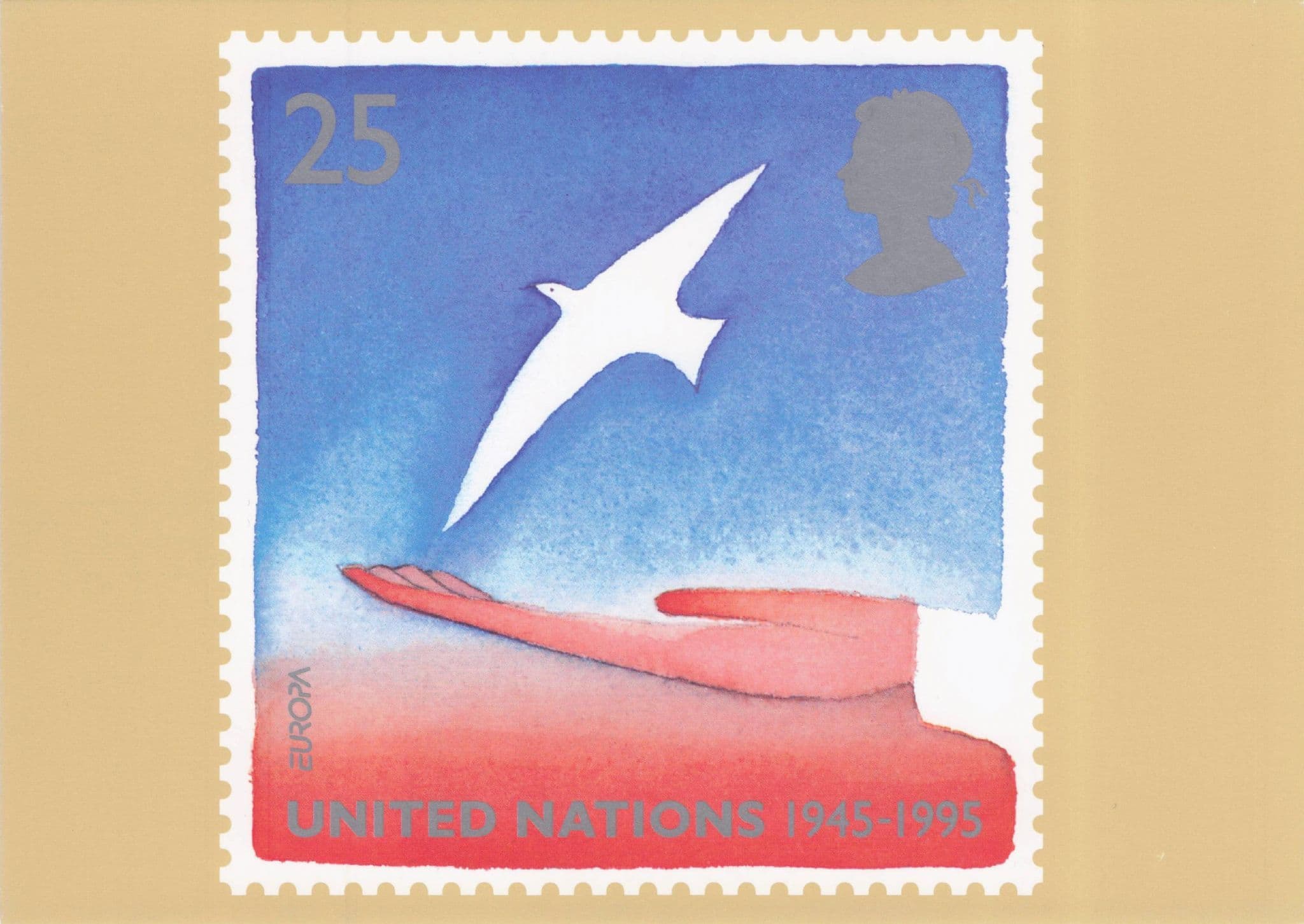 White Swan United Nations Bird Dove Royal Mail Stunning Stamp Postcard