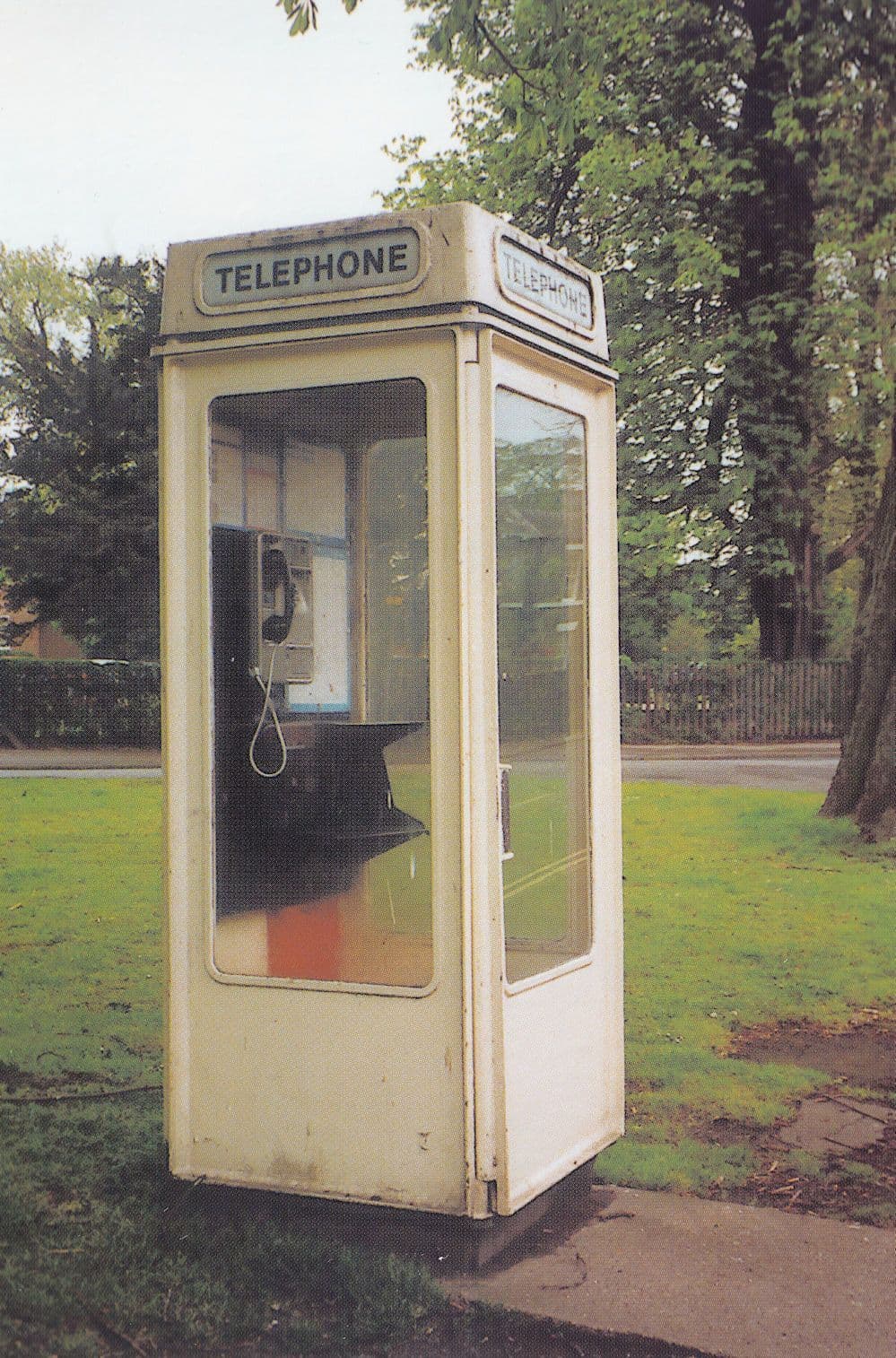 White Telephone Box Beverley East Yorkshire Postcard