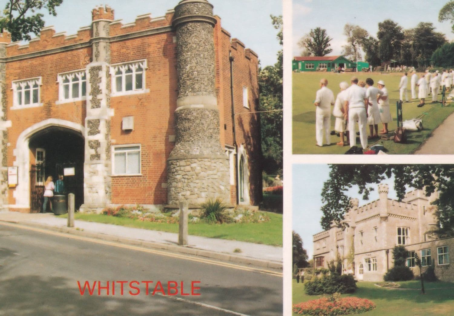 Whitstable Mixed Ladies Partners Match Bowling Green 1980s Kent Postcard