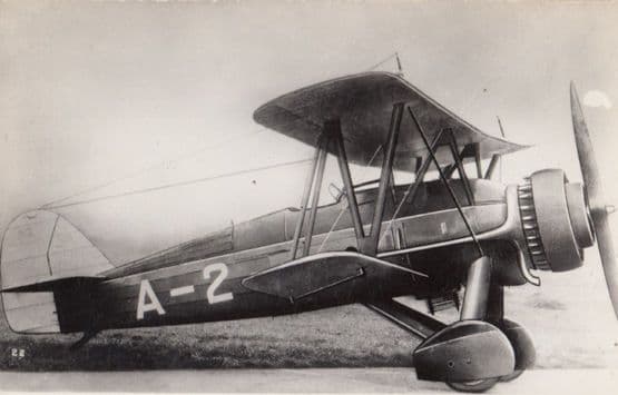 Whitworth AW16 Biplane WW2 Plane Military Aircraft War Real Photo Postcard