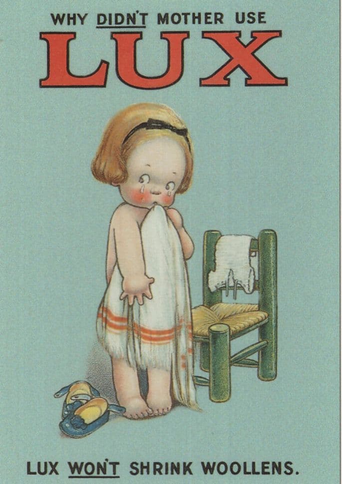 Why Didnt Mother Use Lux Washing Powder Advertising Postcard