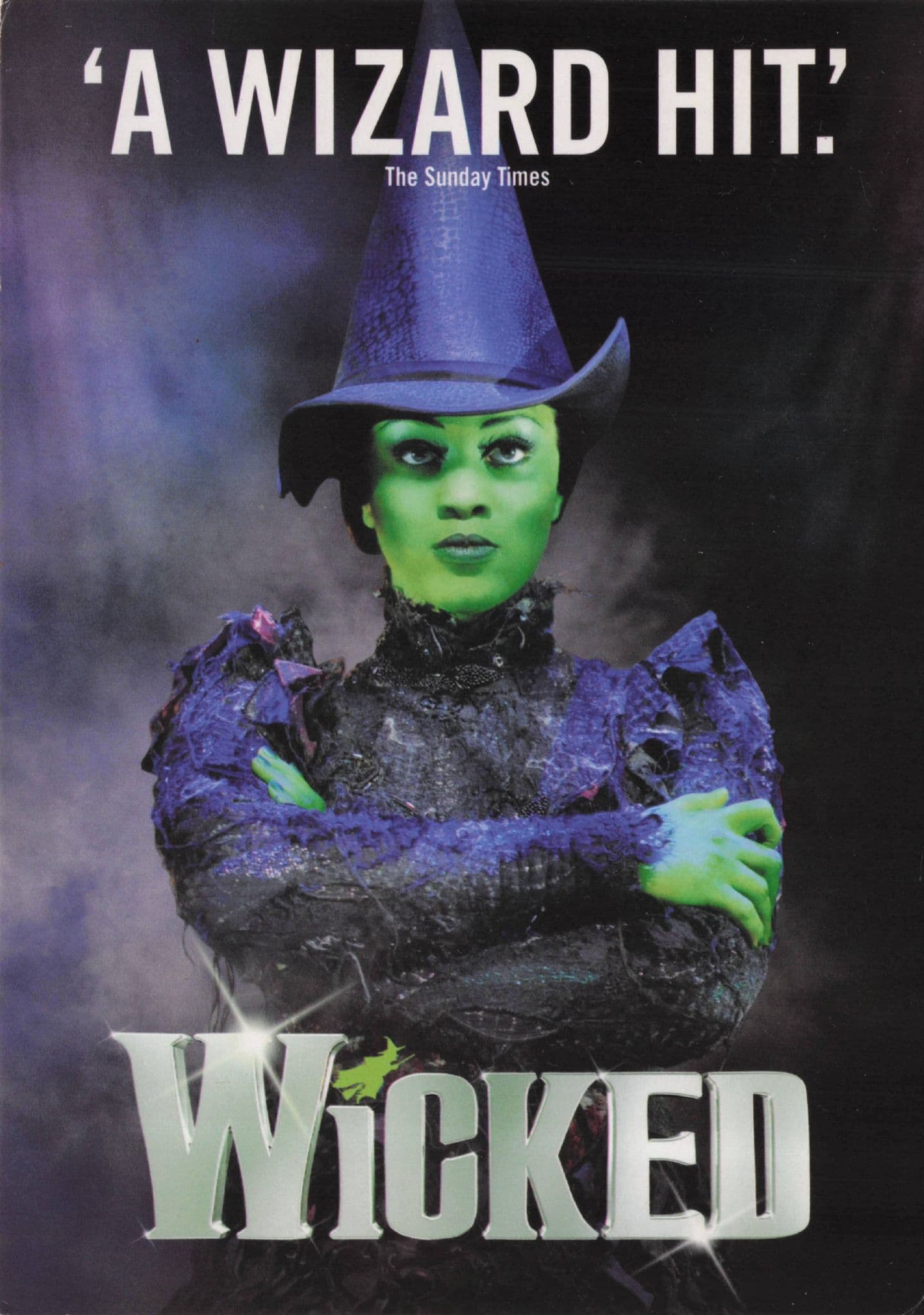 Wicked A Wizard Hit Boomerang Theatre Rare Advertising postcard