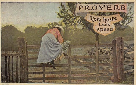 Widdecombe Fair 4x Songcard Antique Poetry Postcard s