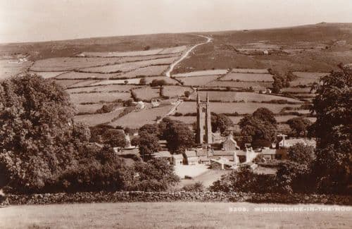 Widdecombe In The Moor Vintage Real Photo Postcard