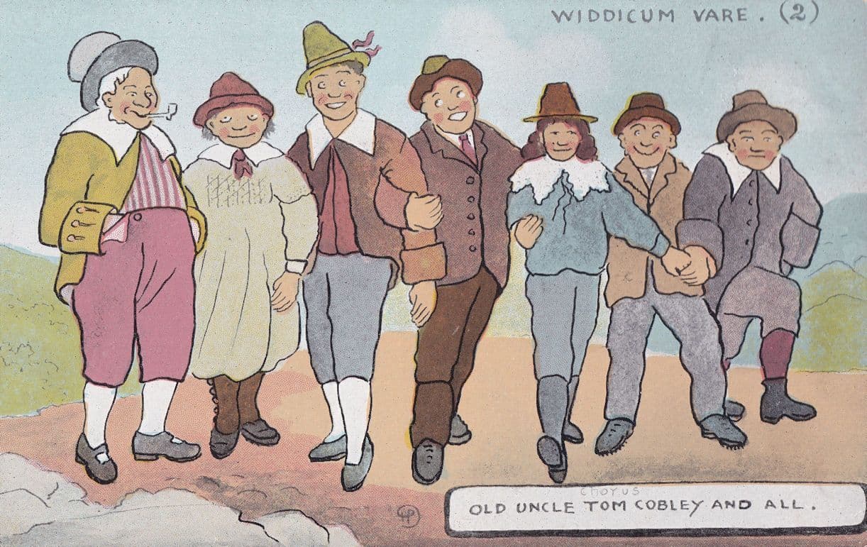 Widecombe Fair Widdicum Vare Uncle Tom Cobley And All Postcard
