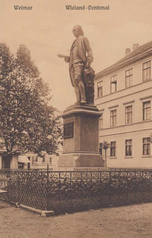 Wieland Denkmal Military War Statue Monument Germany Antique Postcard Mint