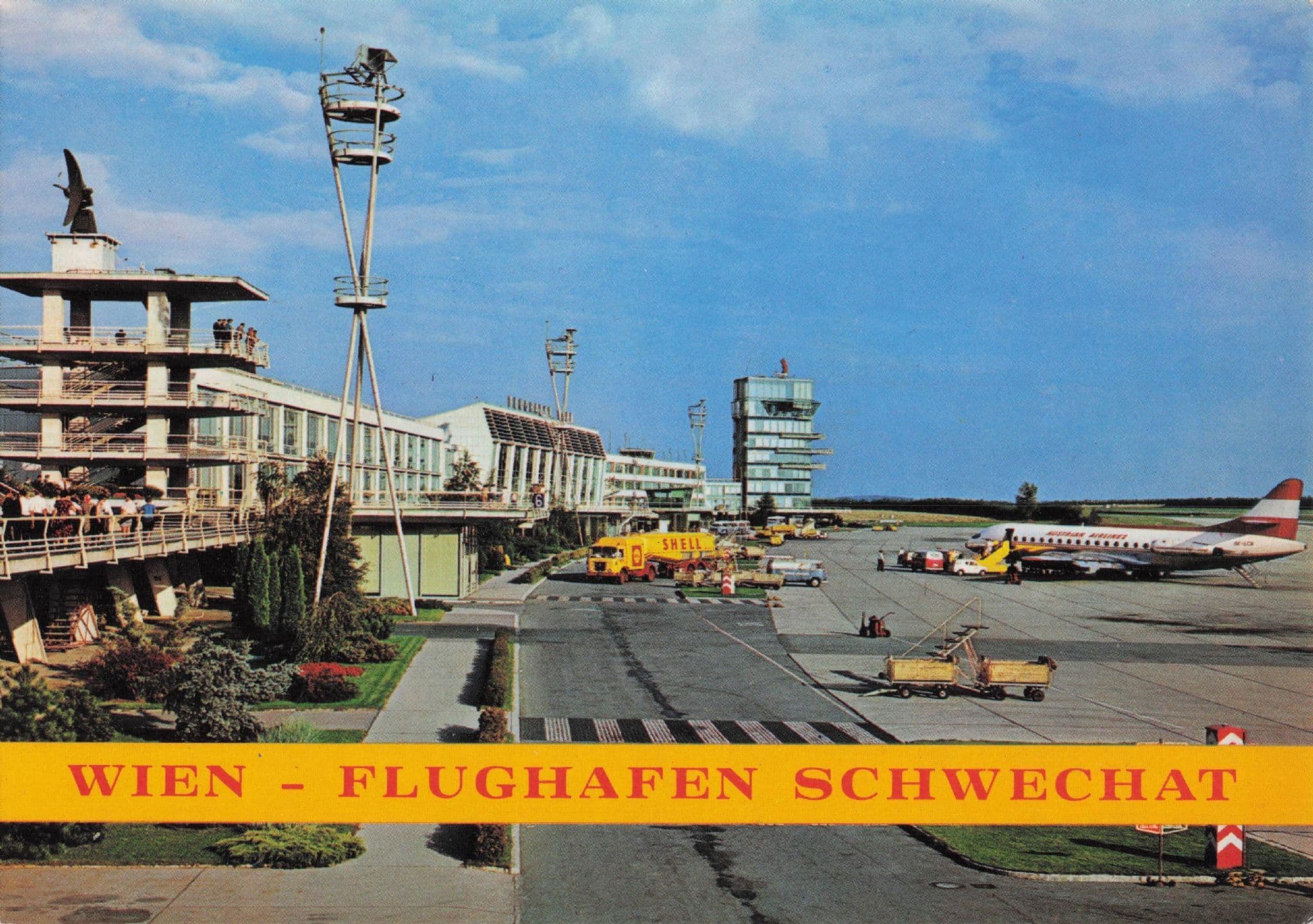 Wien Flughafen Schwechat Airport Austria Postcard