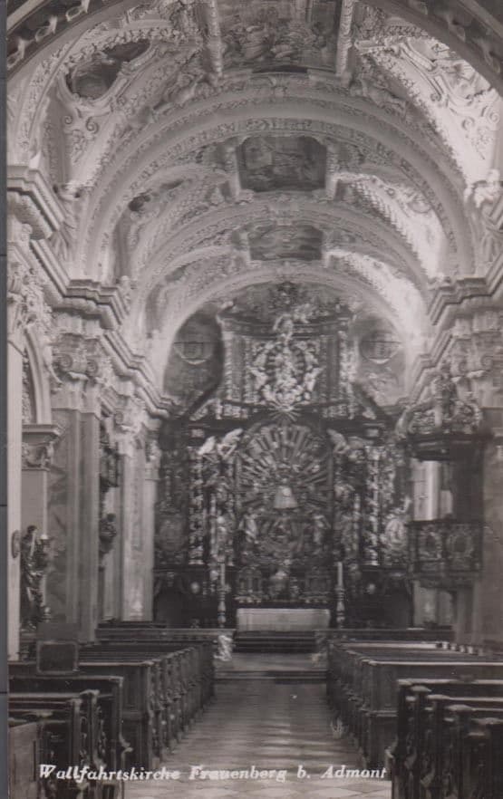 Wieskirche Interior Immen German Postcard