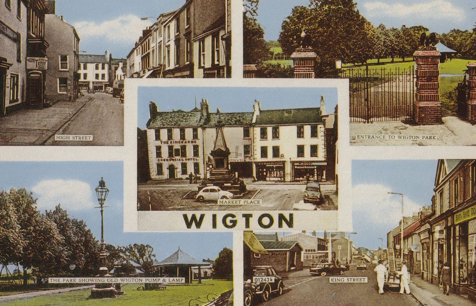 Wigton Window Cleaners Cumbria 1960s Postcard s